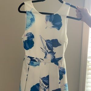 Blue floral dress